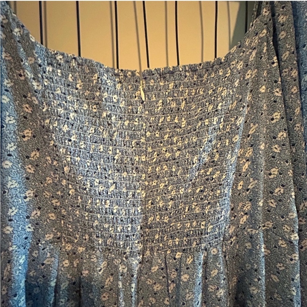 Abercrombie & Fitch Blue Floral Midi Dress